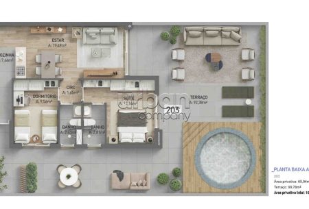 Apartamento Garden, 3 quartos, 2 suítes, no bairro Petrópolis em Porto Alegre