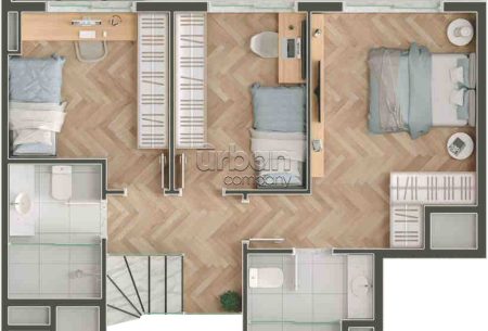 Apartamento Duplex com 116m², 3 quartos, 1 suíte, 2 vagas, no bairro Tristeza em Porto Alegre