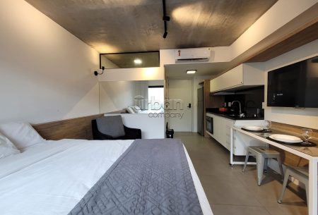 Loft com 27m², 1 quarto, no bairro Menino Deus em Porto Alegre