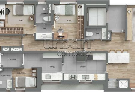 Apartamento com 160m², 3 quartos, 3 suítes, 2 vagas, no bairro Moinhos de Vento em Porto Alegre