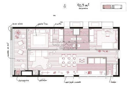 Apartamento com 90m², 2 quartos, 2 suítes, 2 vagas, no bairro Rio Branco em Porto Alegre