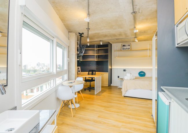 Loft com 25m², 1 quarto, no bairro Santa Cecília em Porto Alegre