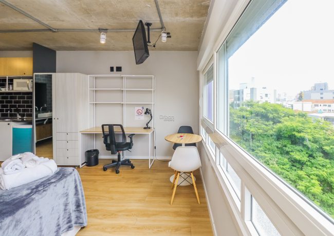 Loft com 26m², 1 quarto, no bairro Santa Cecília em Porto Alegre