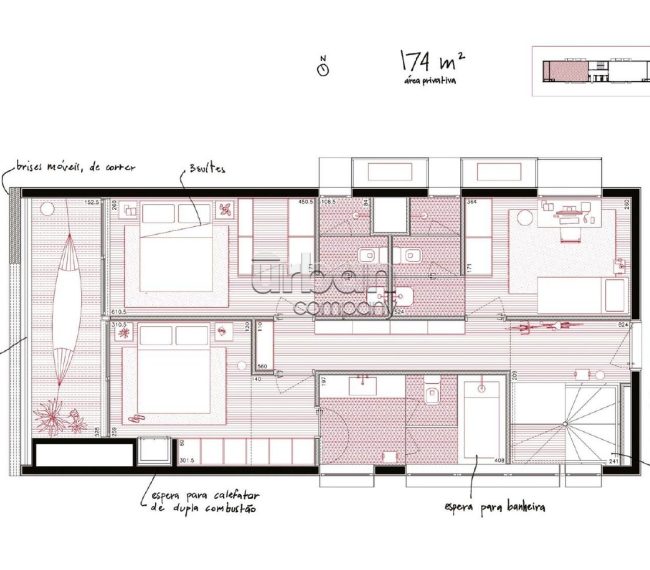 Cobertura com 174m², 3 quartos, 2 suítes, 2 vagas, no bairro Rio Branco em Porto Alegre