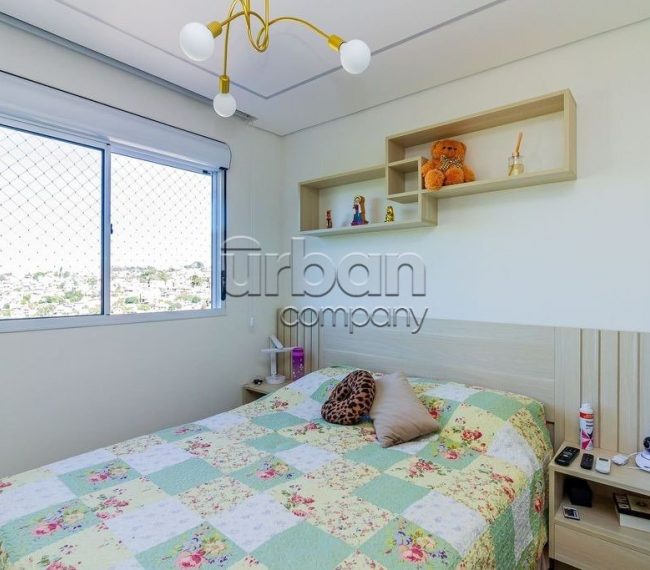 Apartamento com 53m², 2 quartos, 1 suíte, 2 vagas, no bairro Jardim Carvalho em Porto Alegre