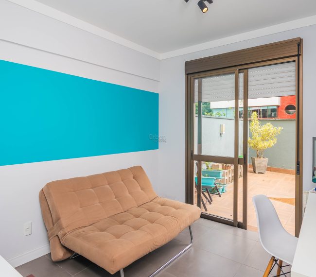 Apartamento Garden com 132m², 2 quartos, 1 vaga, no bairro Menino Deus em Porto Alegre