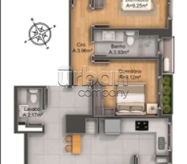 Apartamento com 125m², 3 quartos, 2 suítes, 2 vagas, no bairro Petrópolis em Porto Alegre