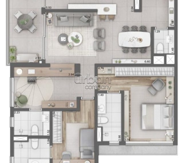 Apartamento com 119m², 3 quartos, 3 suítes, 2 vagas, no bairro Higienópolis em Porto Alegre