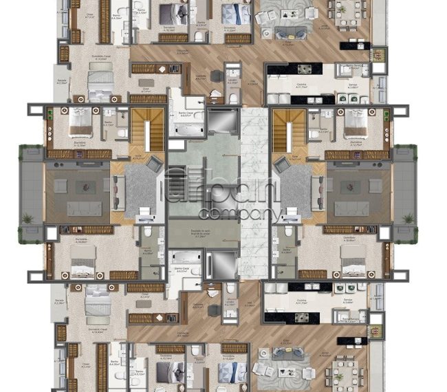 Apartamento com 182m², 3 quartos, 3 suítes, 3 vagas, no bairro Três Figueiras em Porto Alegre