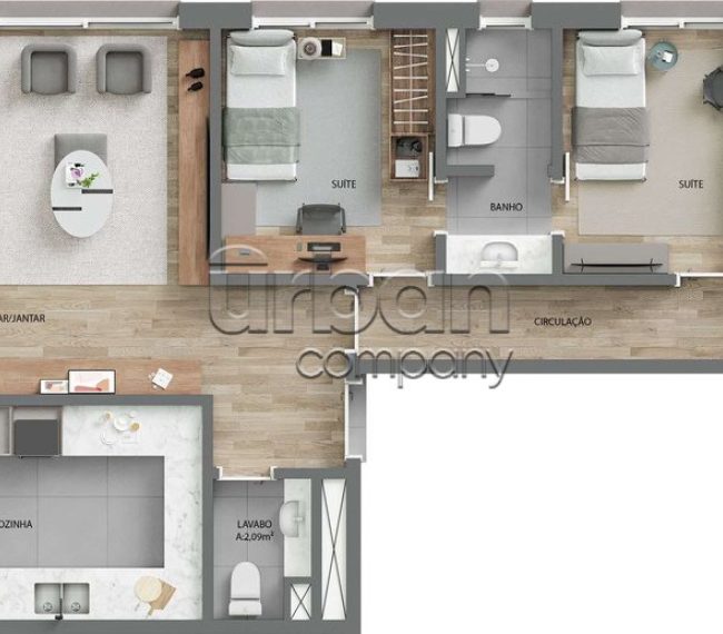 Apartamento com 160m², 3 quartos, 3 suítes, 2 vagas, no bairro Moinhos de Vento em Porto Alegre