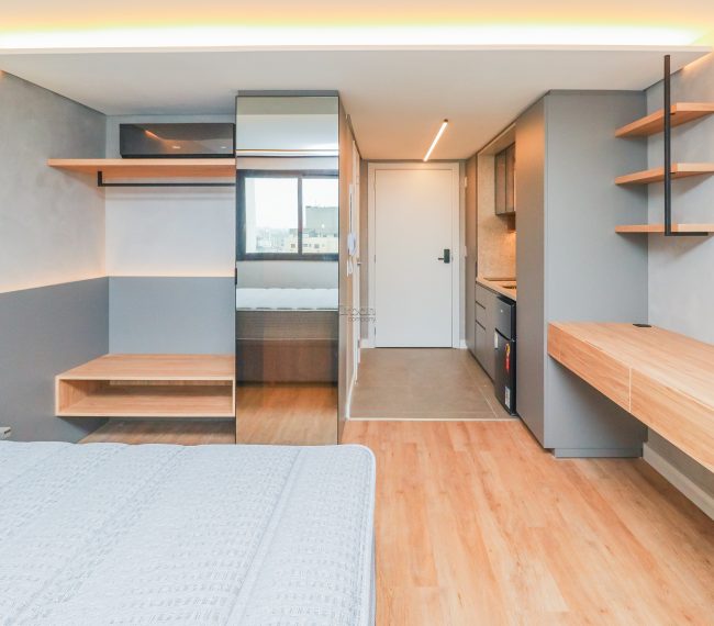 Loft com 25m², 1 quarto, 1 vaga, no bairro Rio Branco em Porto Alegre