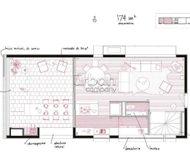 Cobertura com 174m², 3 quartos, 2 suítes, 2 vagas, no bairro Rio Branco em Porto Alegre