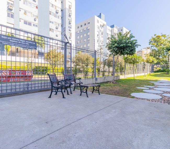 Apartamento Garden com 100m², 2 quartos, 1 suíte, 1 vaga, no bairro Chácara da Pedras em Porto Alegre