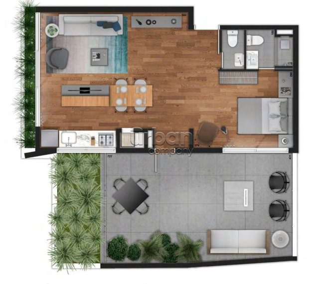 Apartamento Garden com 104m², 1 quarto, 1 suíte, 1 vaga, no bairro Auxiliadora em Porto Alegre