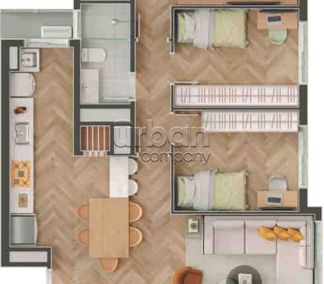 Apartamento com 103m², 3 quartos, 3 suítes, 2 vagas, no bairro Tristeza em Porto Alegre