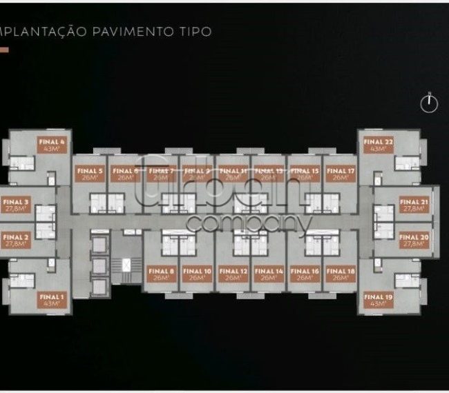 Apartamento com 26m², 1 quarto, no bairro Passo da Areia em Porto Alegre