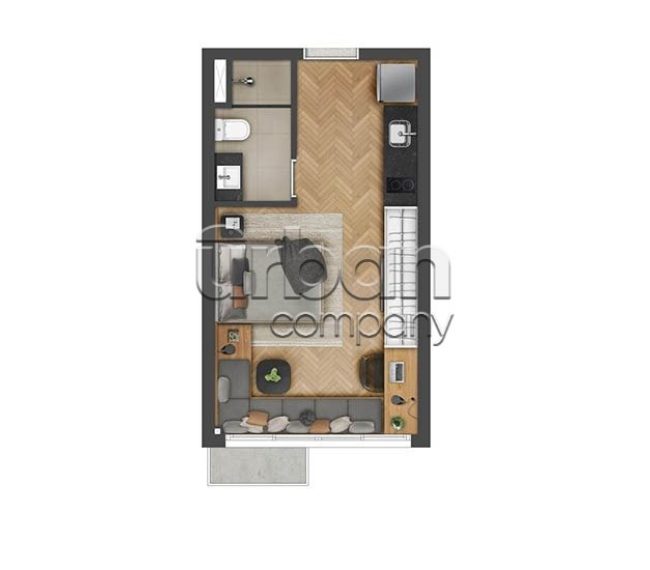 Loft com 27m², 1 quarto, no bairro Cidade Baixa em Porto Alegre