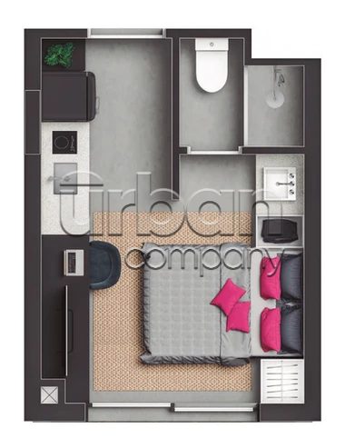 Loft com 16m², 1 quarto, no bairro Floresta em Porto Alegre